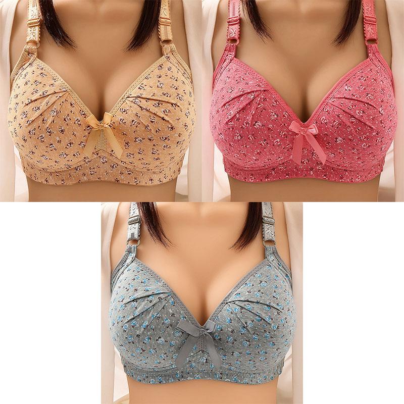 2025 NEW PLUS SIZE BRA WOMEN UNDERWEAR WIRE FREE COMFORT SOFT THIN BREATHABLE