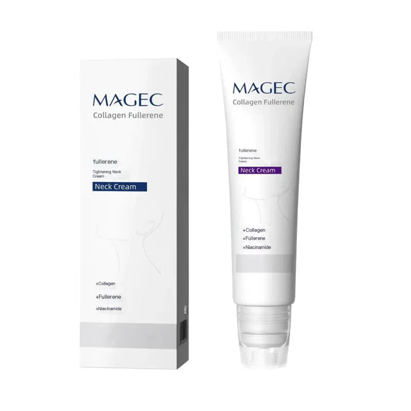 Roller Massage Neck Cream 🧴 Collagen & Hyaluronic Acid | Firms Neck, Reduces Wrinkles & Double Chin