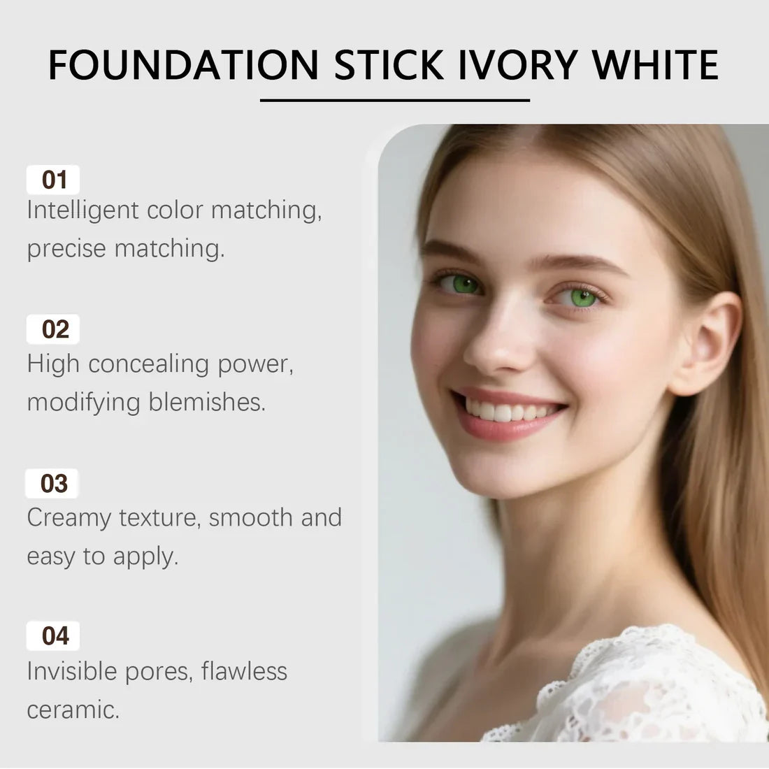 💥NEW & Upgraded💥 The most popular cosmetics at present-Korean Color-Changing Foundation Stick2.0