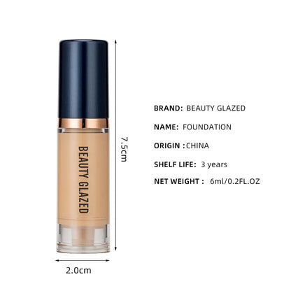 BEAUTY GLAZED 6 Color Serum Liquid Foundation