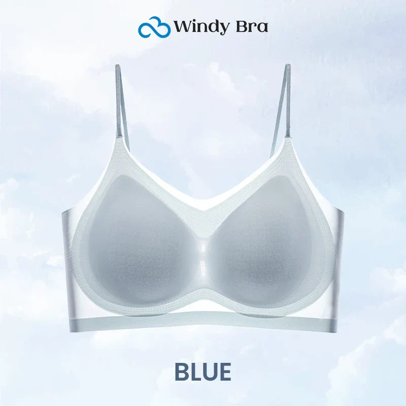 Summer seamless ultra thin plus size ice silk comfort bra
