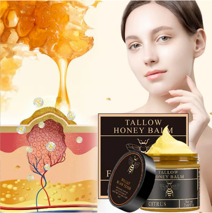 Beef Tallow Beeswax and Honey Face Moisturizer