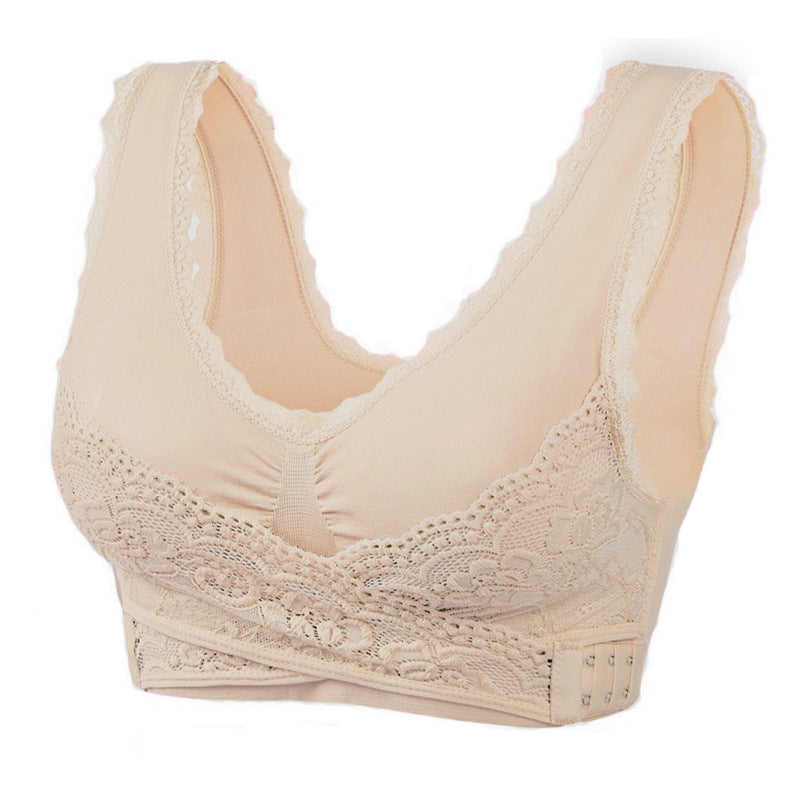 Comfy Corset Adjustable Bra Front Cross Side Buckle Lace Bras