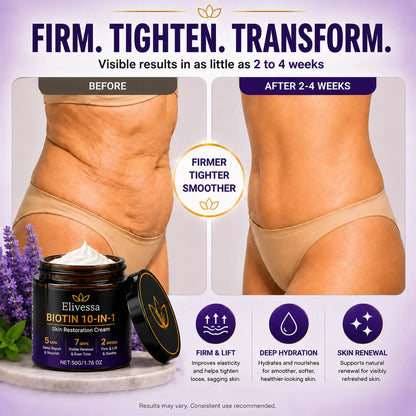 Limited-time offer: 70% off ⬇️Elivessa™ Biotin 10-in-1 Skin Restoration Cream