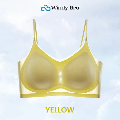 Summer seamless ultra thin plus size ice silk comfort bra