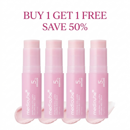 💗 Developed in Korea | Anti-Aging | Moisturizes & Smooths Skin | Plumps Lips, Bust, & Hips | Improves Dark Spots | Firms Skin | Pink Collagen Multi-Effect Plumping Serum Stick