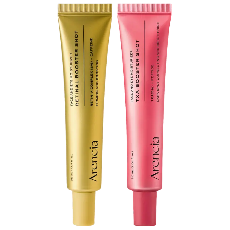 "Skin-Renewing" Dual-Action Duo — A pairing of Vitamin C and retinal that works synergistically day and night to brighten the complexion, refine pores, deeply hydrate, and fade dark spots.